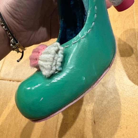 Irregular Choice candy lucite heel green  pumps 39.5 8-8.5 - Picture 7 of 9